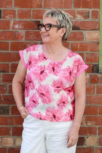 Nmbr Rose Pink Bloom Sallie Top