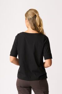 Esplanade V Neck Elbow Sleeve Top