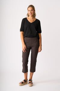Esplanade V Neck Elbow Sleeve Top