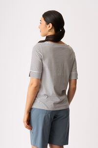 Esplanade V Neck Elbow Sleeve Top