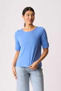 Esplanade Wide Neck Elbow Sleeve Tee
