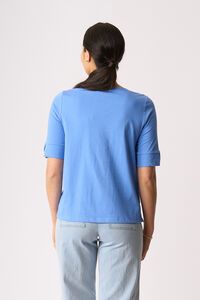 Esplanade Wide Neck Elbow Sleeve Tee