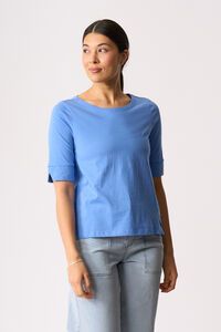 Esplanade Wide Neck Elbow Sleeve Tee