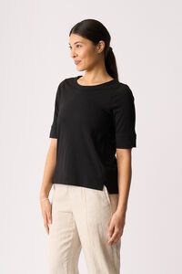 Esplanade Wide Neck Elbow Sleeve Tee