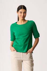 Esplanade Wide Neck Elbow Sleeve Tee