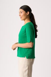 Esplanade Wide Neck Elbow Sleeve Tee