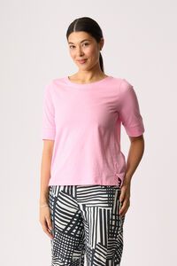 Esplanade Wide Neck Elbow Sleeve Tee