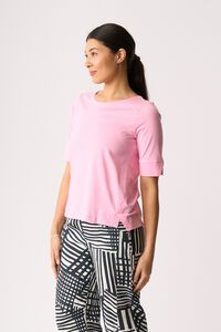 Esplanade Wide Neck Elbow Sleeve Tee