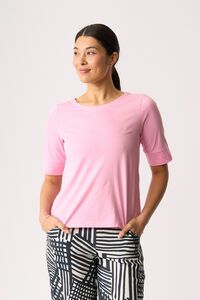Esplanade Wide Neck Elbow Sleeve Tee