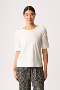 Esplanade Wide Neck Elbow Sleeve Tee