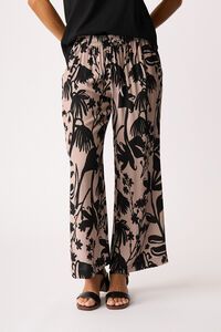 Foil Pull On Straight Trousers