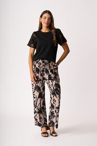 Foil Pull On Straight Trousers