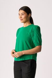 Memo Broderie Sleeve Top