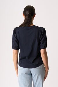 Memo Broderie Sleeve Top