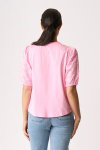 Memo Broderie Sleeve Top