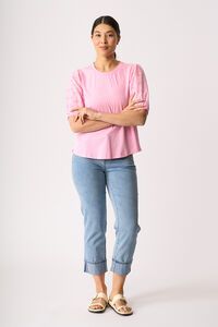 Memo Broderie Sleeve Top