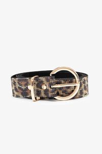 Antler Leopard Rhinestone Belt