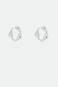 Antler Geo Edge Hoop Earrings