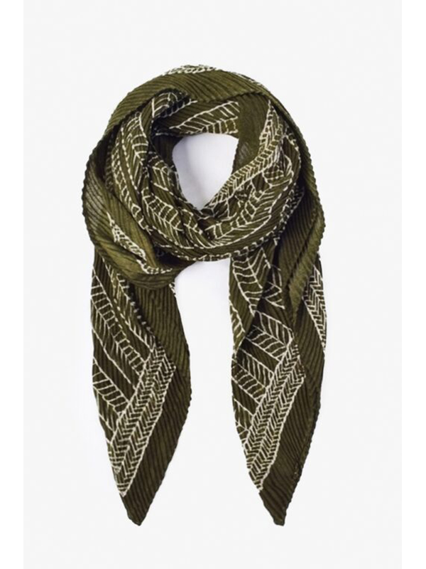 Antler Large Pleated Scarf - Nomad