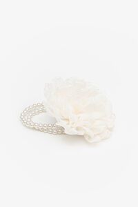 Antler Chrysanthemum Pearl Hair Tie