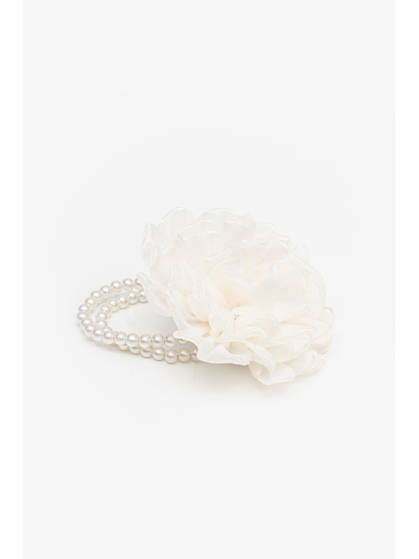 Antler Chrysanthemum Pearl Hair Tie