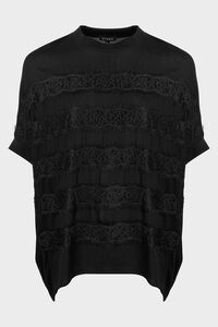 Storm Lace Stripe Oversized Tee