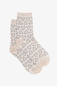 Antler Oat Heart Sock