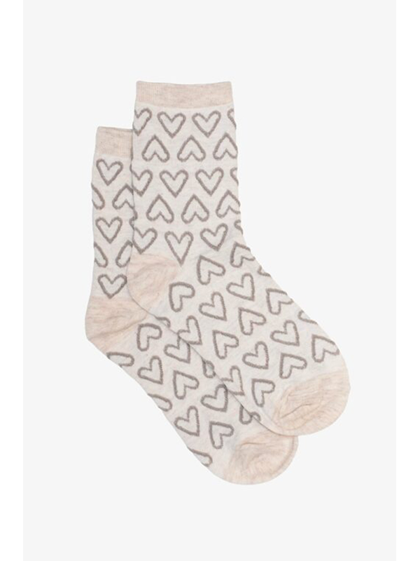 Antler Oat Heart Sock
