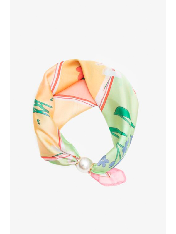 Antler Pearl Fasten Neck Tie - Sweet Pea