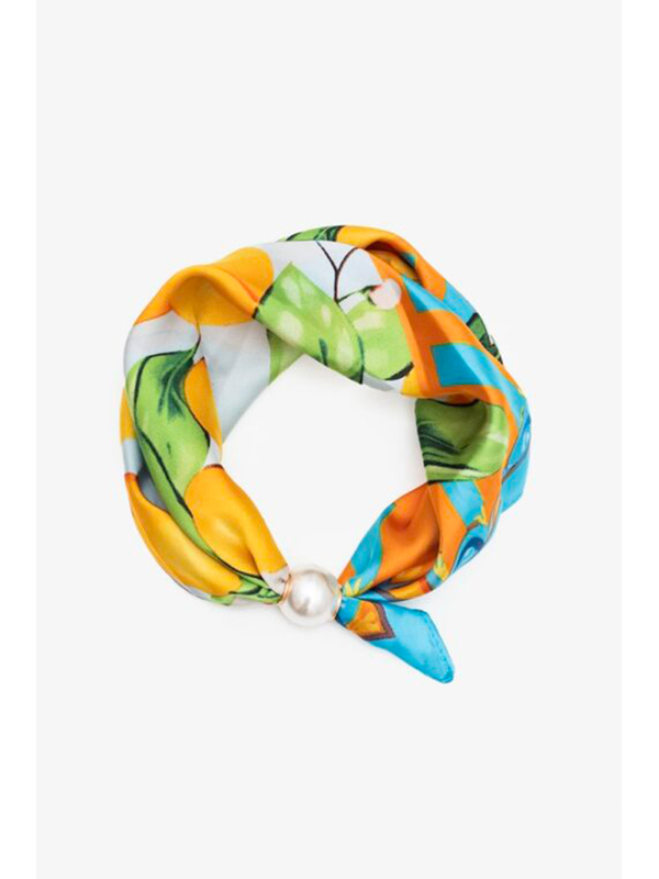 Antler Pearl Fasten Neck Tie - Zest