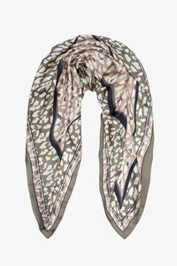 Antler Square Scarf - Soft Safari