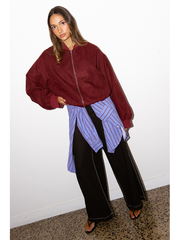 Foxwood Evie Suede Bomber 