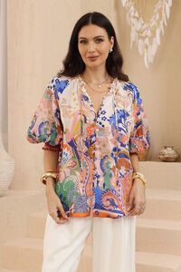 Iris Maxi Estella Puff Sleeve Top