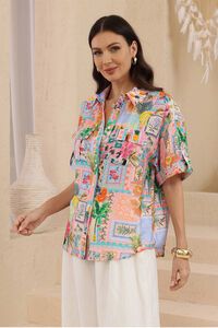 Iris Maxi Havana Botanical Shirt