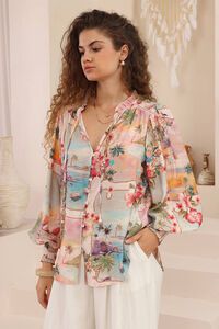 Iris Maxi Malia Sunset Top