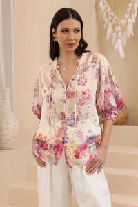 Iris Maxi Liliana Floral Top