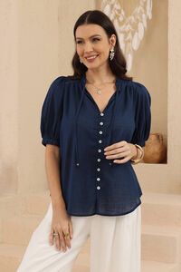 Iris Maxi Marion Tie Neck Top