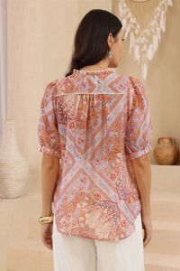 Iris Maxi Adaline Paisley Top
