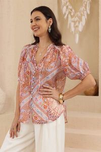 Iris Maxi Adaline Paisley Top