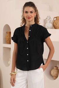 Iris Maxi Marguerite Frill Sleeve Blouse