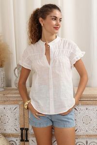 Iris Maxi Marguerite Frill Sleeve Blouse