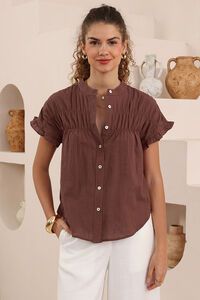 Iris Maxi Marguerite Frill Sleeve Blouse