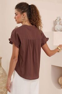 Iris Maxi Marguerite Frill Sleeve Blouse