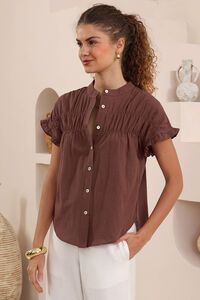 Iris Maxi Marguerite Frill Sleeve Blouse