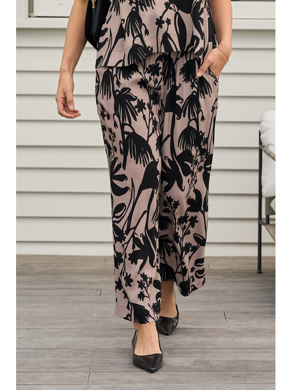 Foil Pull On Straight Trousers