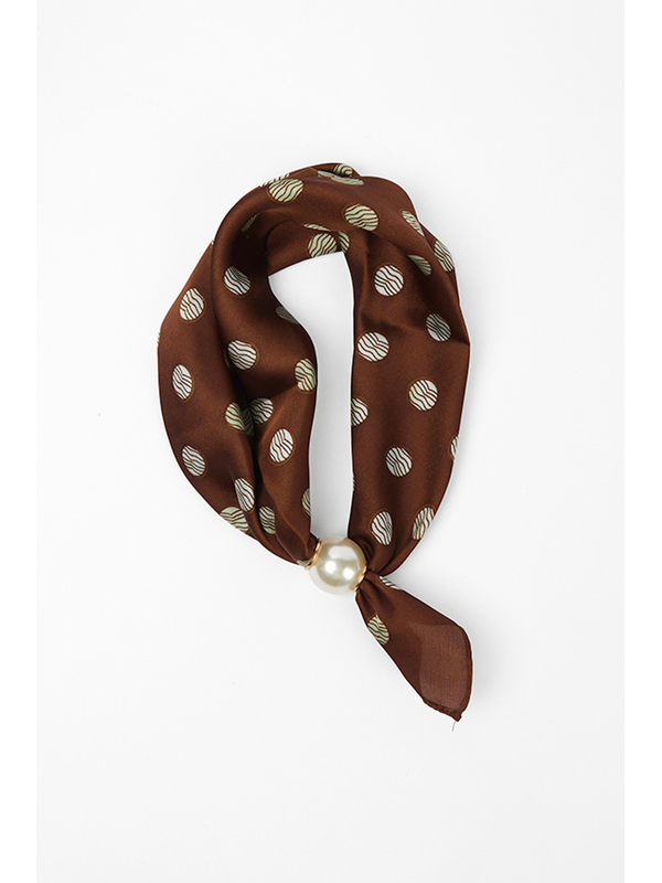 Stella + Gemma Chocolate with Mini Dots Scarf