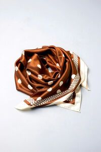 Stella + Gemma Chocolate Dots Triangle Scarf