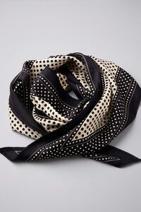 Stella + Gemma Black Dots Triangle Scarf