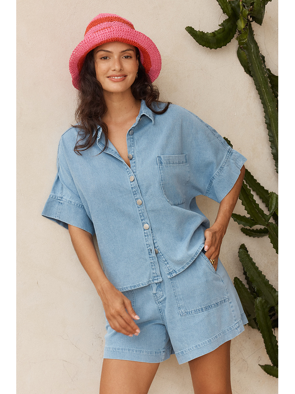 Betty Basics Dawn Denim Shirt