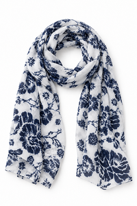 Ivys Indigo Bloom Scarf